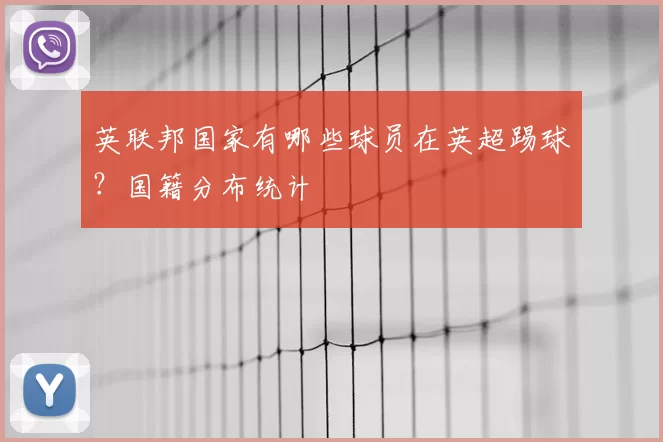 英联邦国家有哪些球员在英超踢球?国籍分布统计